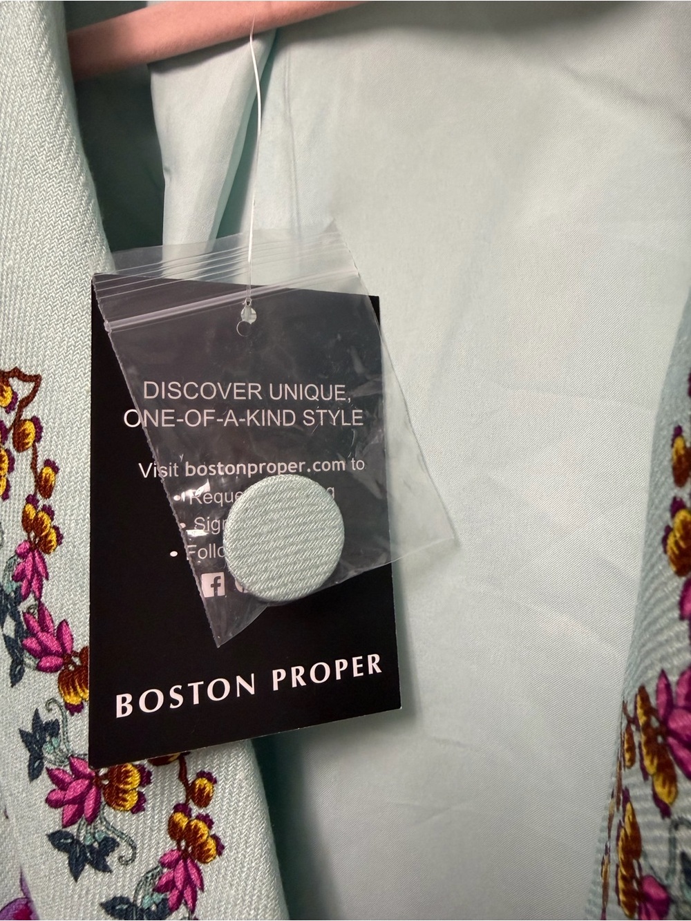 Boston Proper The Viney Florals Placed Print Single Button Blazer Size 14 NWT - Picture 5 of 5
